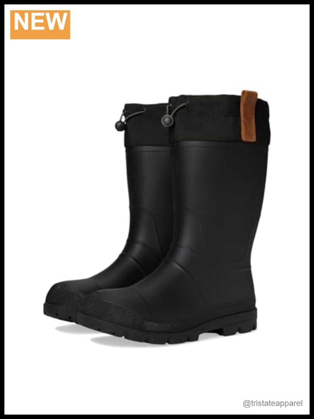 Waterproof Snow Boots Lace Up Mid Calf Nylon Synthetic Rubber